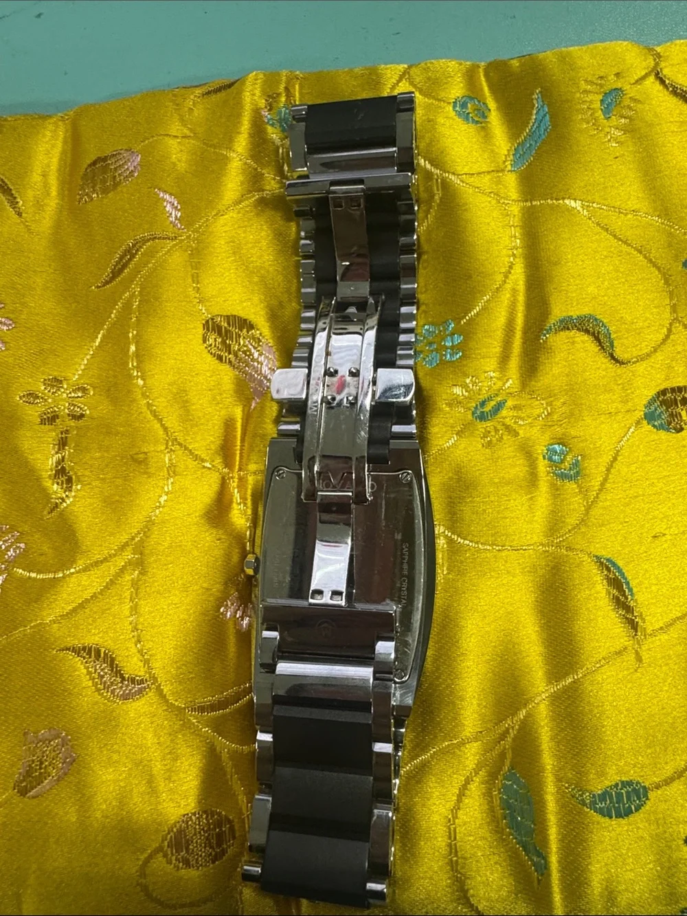 Movado Black and Silver Ceramic Bracelet Watch